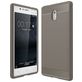 Mobigear Brushed Slim Nokia 3 Hülle Flexibles TPU Backcover - Grau
