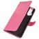 Mobigear Classic Motorola One Hyper Hülle Klapphülle Geldbörse - Magenta