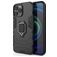 Mobigear Armor Ring iPhone 13 Pro Max Hülle Hardcase Backcover Stoßfest mit Ringhalter - Schwarz
