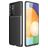 Mobigear Racing Samsung Galaxy A82 5G Hülle Flexibles TPU Backcover - Schwarz