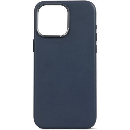 Decoded iPhone 15 Pro MagSafe Hülle Echtes Leder Backcover - Blau