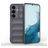 Mobigear Bumpy Samsung Galaxy S24 Hülle Flexibles TPU Backcover - Grau