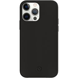 Valenta Snap Luxe iPhone 13 Pro Max Hülle Echtes Leder Backcover - Schwarz