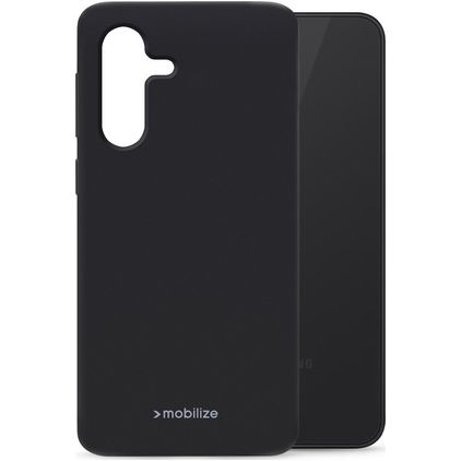 Mobilize Rubber Gelly Samsung Galaxy A27 Hülle Flexibles TPU Backcover - Schwarz