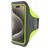 Mobiparts Comfort Fit Handyhalterung Joggen iPhone 15 Pro Sporthülle Neopren Sportarmband - Neon Green