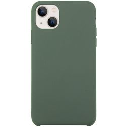 Mobigear Rubber Touch iPhone 15 Silikon Hülle Backcover - Grün