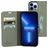 Mobiparts Classic Wallet iPhone 13 Pro Max Hülle Klapphülle Geldbörse - Stone Green
