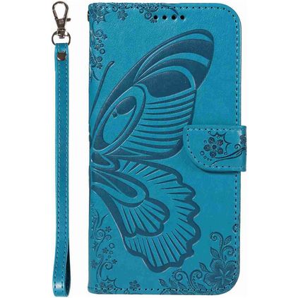 Mobigear Butterfly Xiaomi 13 Ultra Hülle Klapphülle Geldbörse - Blau
