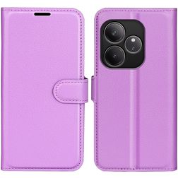 Mobigear Classic Realme GT 6 Hülle Klapphülle Geldbörse - Lila