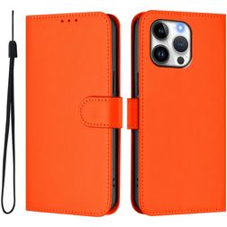 Mobigear Urban Wallet iPhone 16 Pro Max Klapphülle Portemonnaie - Orange