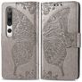Mobigear Butterfly Xiaomi Mi 10 Hülle Klapphülle Geldbörse - Grau