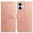 Mobigear Flowers iPhone 17 Hülle Klapphülle Geldbörse - Roségold