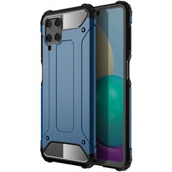 Mobigear Outdoor Samsung Galaxy A22 4G Hülle Hardcase Backcover Stoßfest - Blau