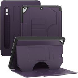 Mobigear Magnetic Folio iPad Air 2 (2014) Hülle Klapphülle + Stifthalter - Lila