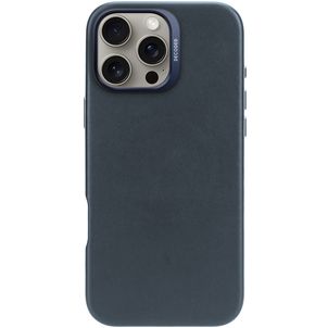 Decoded iPhone 16 Pro Max MagSafe Hülle Echtes Leder Backcover - Marineblau