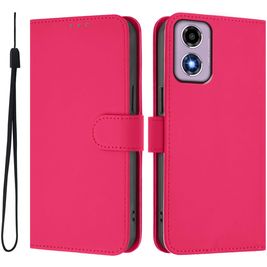 Mobigear Urban Wallet Motorola Moto G04 Hülle Klapphülle Geldbörse - Rose Red