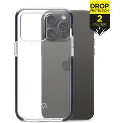 Mobilize Shatterproof iPhone 15 Pro Max Hülle Hardcase Backcover Stoßfest - Transparent / Schwarz
