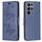 Mobigear Butterfly Samsung Galaxy S24 Ultra Hülle Klapphülle Geldbörse - Blau