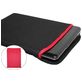 Mobigear Two Way Neopren Laptop Sleeve 11 Zoll Laptop Hülle - Schwarz / Rot