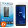 Mobigear Alcatel 1 Panzerglas Gehärtetes Glas Displayschutz - Hüllenfreundlich (3er Pack)