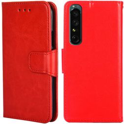 Mobigear Wallet Sony Xperia 1 IV Hülle Klapphülle Geldbörse - Rot