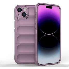 Mobigear Bumpy iPhone 15 Plus Hülle Flexibles TPU Backcover - Lila
