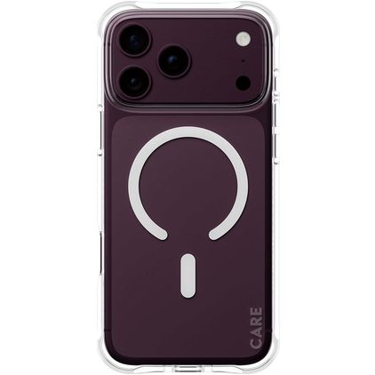 CARE by PanzerGlass Fashionable iPhone 18 Pro Max MagSafe TPU (flexibel) Backcover - Transparent / Weiß