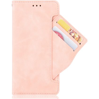 Mobigear Slide Wallet LG K51s Hülle Klapphülle Geldbörse - Pink