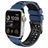 Mobigear Aero Armor Silikon Apple Watch Armband Dornschließe - 42/41/40/38 mm - Schwarz / Marineblau