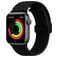 Mobigear Braided Mag Nylon Apple Watch Armband Magnetverschluss - 49/46/45/44 mm - Schwarz