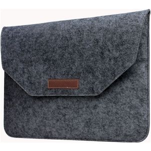 Mobigear Envelope Filz Laptop Sleeve 15 - 16 Zoll Laptop Hülle - Schwarz