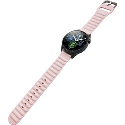 Mobigear Bumpy Silikon Smartwatch Armband Dornschließe - 22-mm-Universalanschluss - Pink