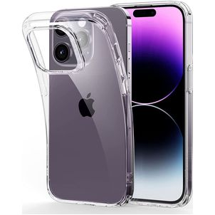 Mobigear Basics Durchsichtig iPhone 14 Plus Hülle Flexibles TPU Backcover - Transparent