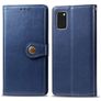 Mobigear Snap Button Samsung Galaxy A41 Hülle Klapphülle Geldbörse - Blau