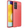 Mobigear Luxury Samsung Galaxy A82 5G Hülle Flexibles TPU Backcover - Rot