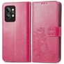Mobigear Clover Realme GT2 Pro Hülle Klapphülle Geldbörse - Rot