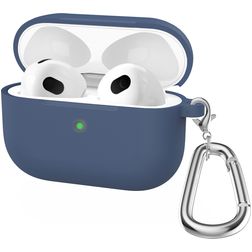 Mobigear Classic Apple AirPods 3 Hülle Flexibles Silikon - Blau