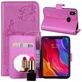 Mobigear Butterfly Xiaomi Mi 8 SE Hülle Klapphülle Geldbörse - Lila