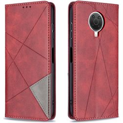 Mobigear Rhombus Slim Nokia G10 Hülle Klapphülle - Rot