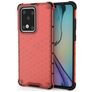 Mobigear Honeycomb Huawei P40 Pro Hülle Hardcase Backcover Stoßfest - Rot