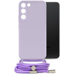 Mobilize Lanyard Gelly Samsung Galaxy S22 Flexibles TPU Handykette - Pastel Purple