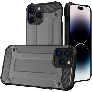 Mobigear Outdoor iPhone 15 Pro Max Hülle Hardcase Backcover Stoßfest - Grau