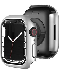 Mobigear Colors (dünn) Apple Watch - 45 mm Hardcase Hülle - Silber