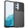 Mobigear Groove Samsung Galaxy A54 Hülle Flexibles TPU Backcover - Schwarz