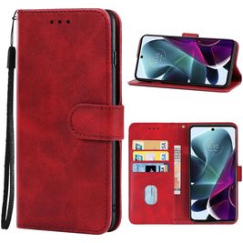 Mobigear Wallet Motorola Moto G200 5G Hülle Klapphülle Geldbörse - Rot