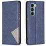 Mobigear Rhombus Slim Motorola Moto G200 5G Hülle Klapphülle - Blau