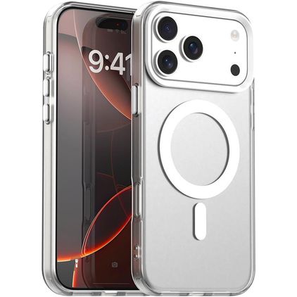 Mobigear Shockproof iPhone 18 Pro MagSafe Hülle Hardcase Backcover - Weiß