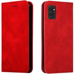 Mobigear Retro Slim Samsung Galaxy S20 Plus Klapphülle Portemonnaie - Rot