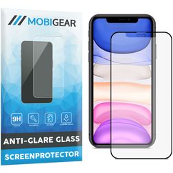 Mobigear Premium iPhone XS Panzerglas Gehärtetes Glas Displayschutz Anti-Glare - Hüllenfreundlich - Schwarz