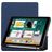 Mobigear Tri-Fold Gel iPad 6 (2018) Hülle TPU,Kunstleder Klapphülle + Stifthalter - Dunkelblau